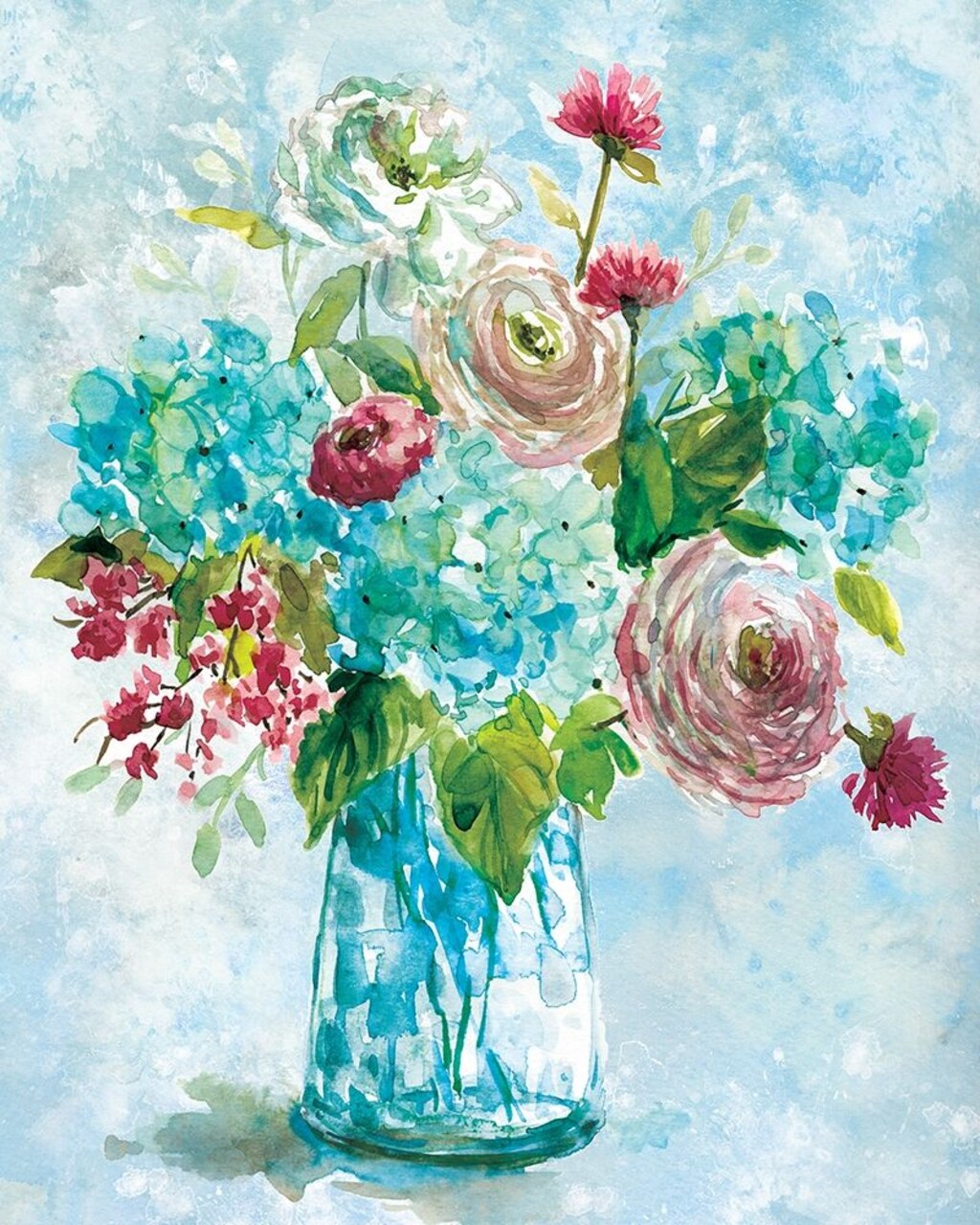 Blue Bouquet Ii Poster Print by Carol Robinson - Item # VARPDX19164